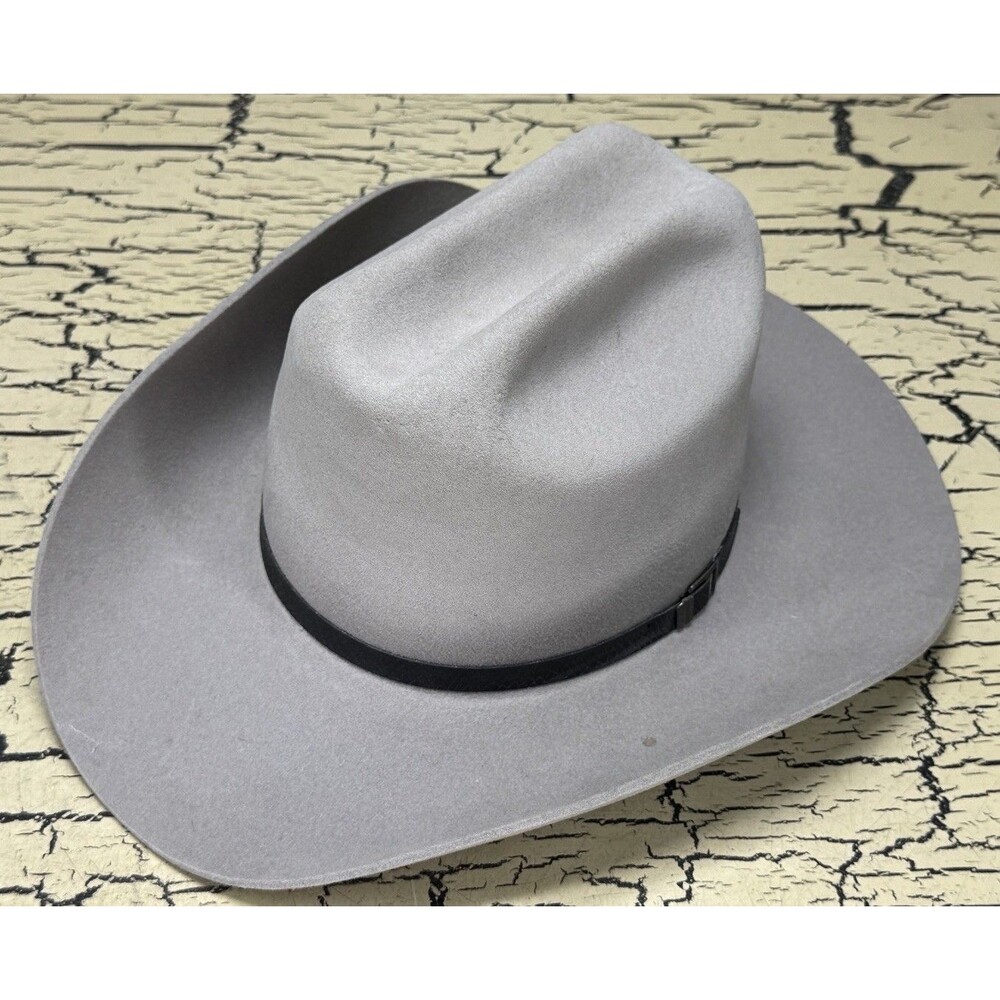 VTG Sheplers Dyna Felt Fur Blend Western Mens Cowboy Hat Size 7 USA - Picture 14 of 16